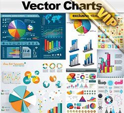 信息数据图表：Vector Charts Collection